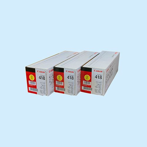 CRG-418 Y 純正品　イエロー 3本セット