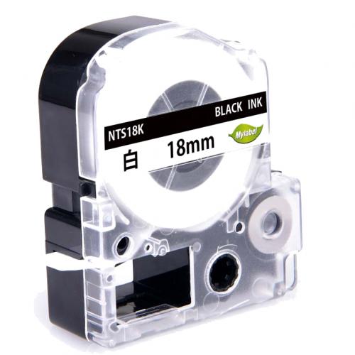 TEPRA用カートリッジ　NTS18K　白テープ　18mm　(合計5個以上)
