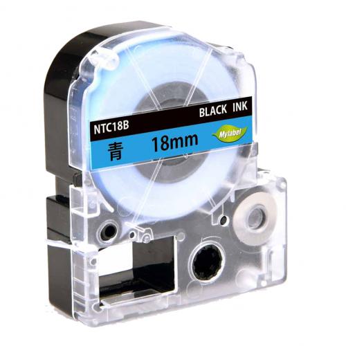 TEPRA用カートリッジ　NTC18B　青色テープ　18mm　(合計5個以上)