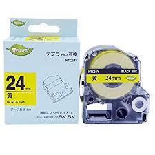 TEPRA用カートリッジ　NTC24Y　黄色テープ　24mm　(合計5個以上)