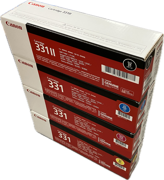 【メルマガ配信・送料無料】　CRG-331 IIBK+CRG-331 CMY  4色　4本セット　純正品　(￥20000)