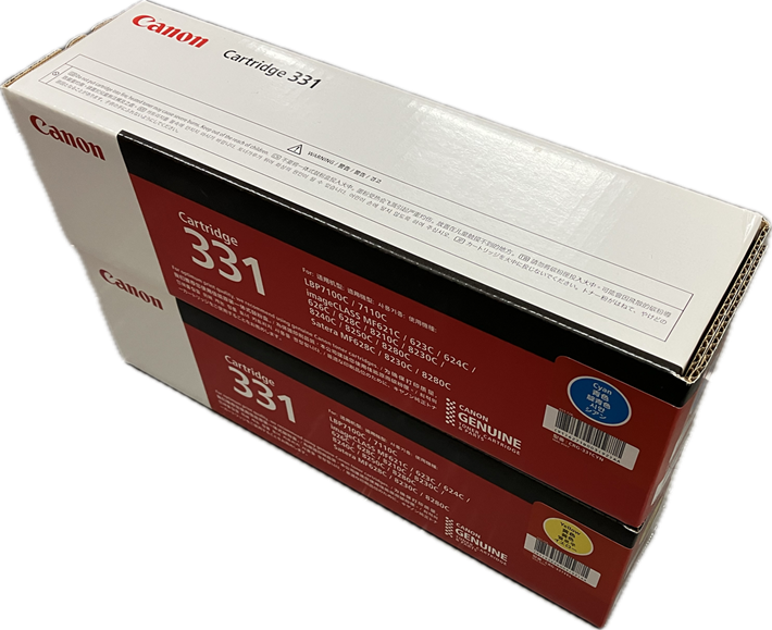 【メルマガ配信・送料無料】　CRG-331Ｃ/Y    シアン/イエロー　カラー２本　 純正品