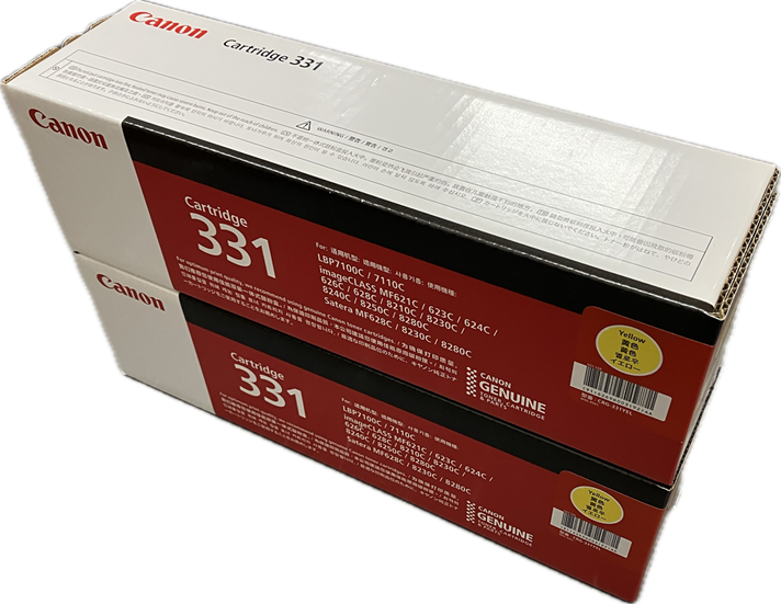 【メルマガ配信・送料無料】　CRG-331  Y イエロー×２本　 純正品