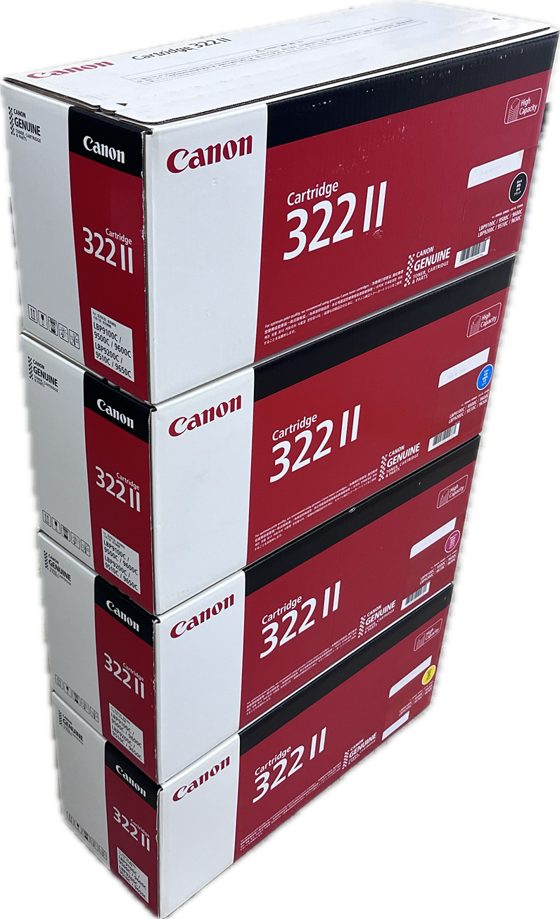【メルマガ配信】CRG-322II BKCMY 純正品  4色セット(￥98000)