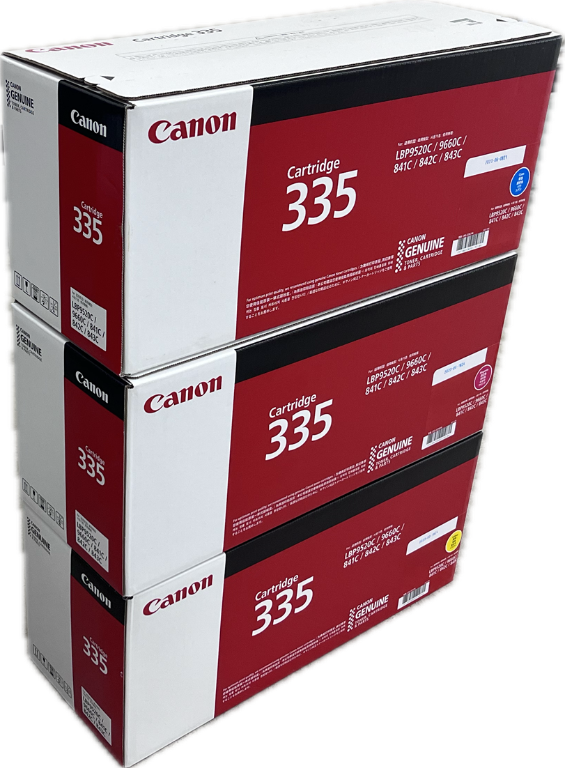 【メルマガ配信】CRG-335 C/M/Y 純正品3色セット(￥95000)
