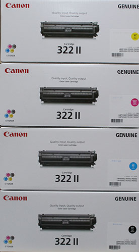 CRG-322II BKCMY 純正品 市場オリジナル4色セット