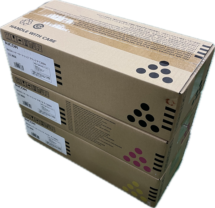【メルマガ配信】RICOH トナーカートリッジ  P C300H  BK M Y 3色セット 純正品(￥39000)