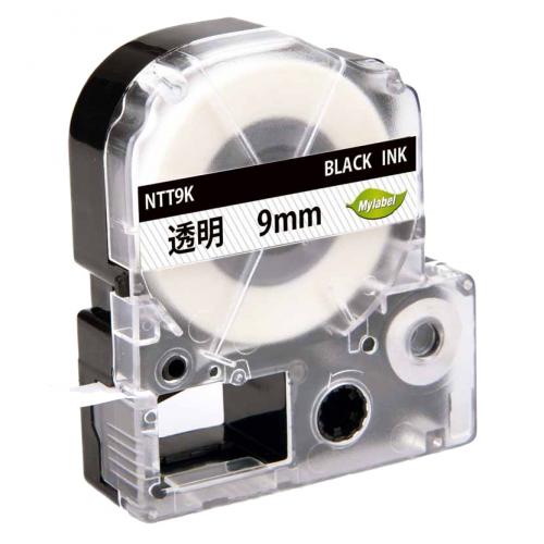 TEPRA用カートリッジ　NTT9K　透明色テープ　9mm (合計5個以上)